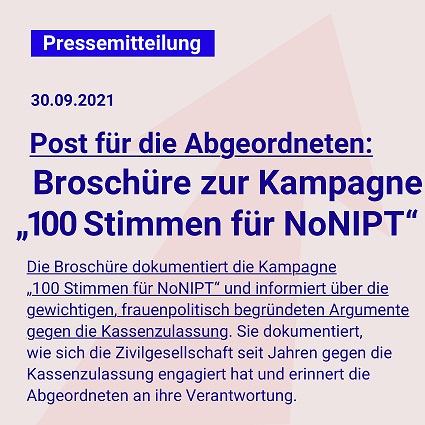 NoniptD's tweet photo. Post für die Abgeordneten! Die Broschüre zur Kampagne "100 Stimmen für #NoNIPT" wurden an die Abgeordneten verteilt. 

Hier der Link zur kompletten Pressemitteilung:
https://t.co/ykwAz5cuTO

#nipt
#downsyndrom 
#inklusionstattselektion
#prochoice https://t.co/bqyVhKZ5VY