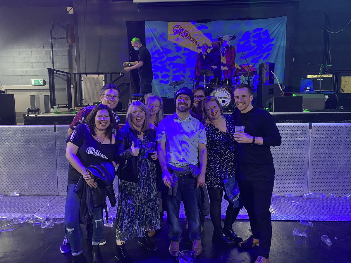 gemzedwardz's tweet photo. @peatanddiesel @Kaella75521225 birthday shout out @fatsams with my nearest and dearest made up for not being able to see you guys in dublin on my 40th birthday! Thanks to you and your team for putting up with our drunken selfie demands post gig. 👌See you in Inverness in November https://t.co/rGYiH5laCA