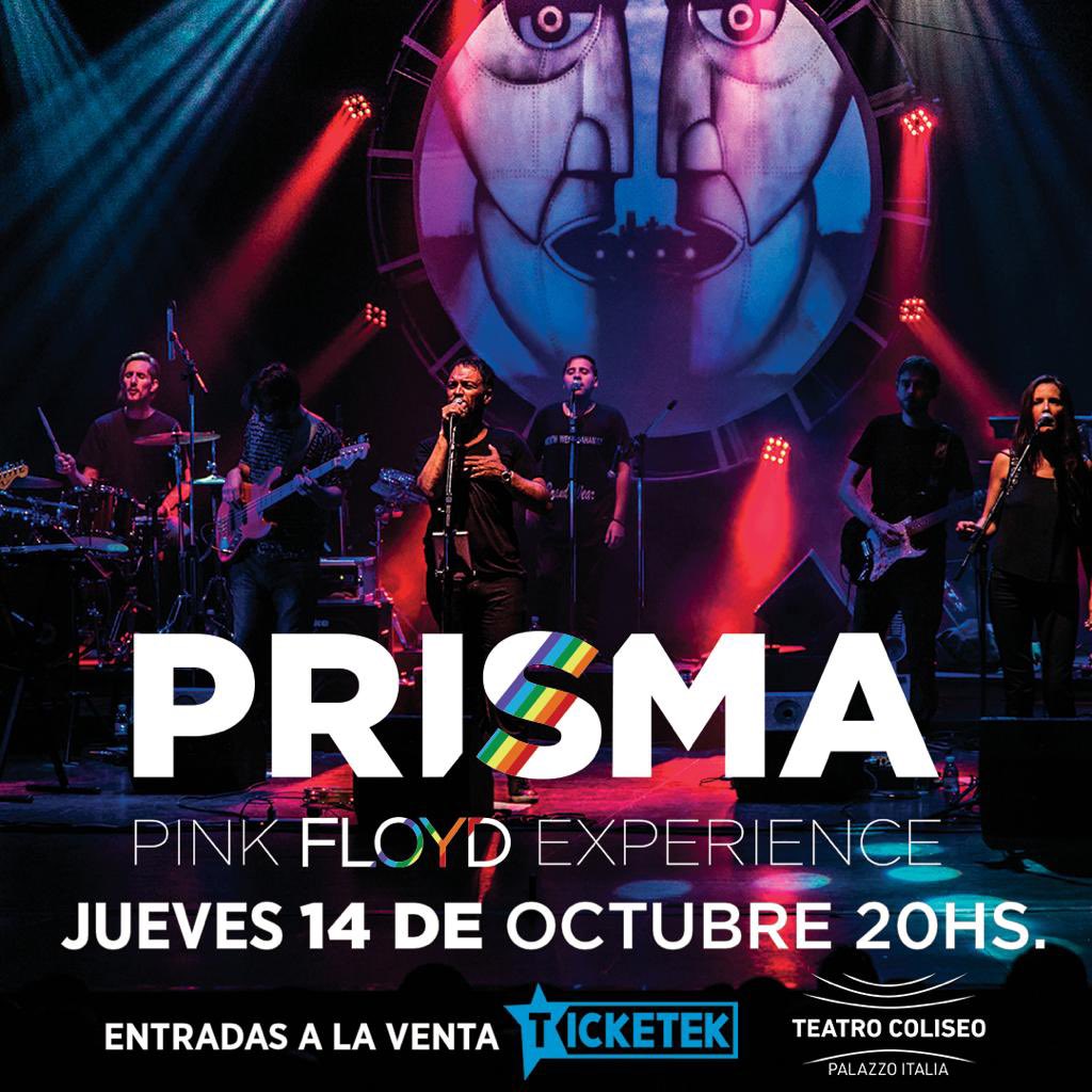 PrismaPinkFloyd's tweet photo. 14/10 Bs As @teatro_coliseo Entradas @TicketekAr o Boleteria #PinkFloyd #Show #Musica #Teatro #Rock https://t.co/IsuLZiJDzl
