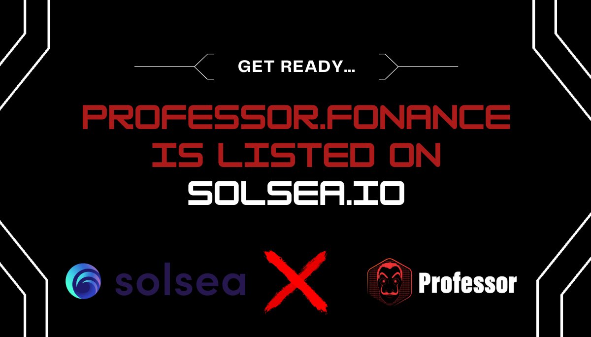 professornfts's tweet image. Hi everyone,

here is most awaited announcement.

We are live on Solsea.io. Now you can trade your NFTs on Solsea marketplace.
solsea.io/collection/615…

#NFTs #NFT #MoneyHeist5 #ProfessorNfts  #SOL #Solana #SolanaNFT