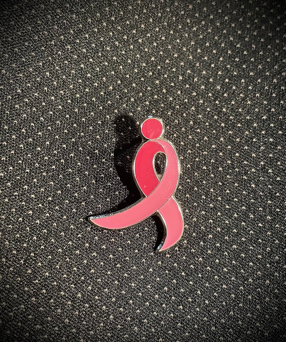 I’m a lapel pin guy, and every day this month you’ll see me rockin’ the pink as we acknowledge all the women in our lives who have been affected and press on to a cure. #BreastCancerAwarenessMonth