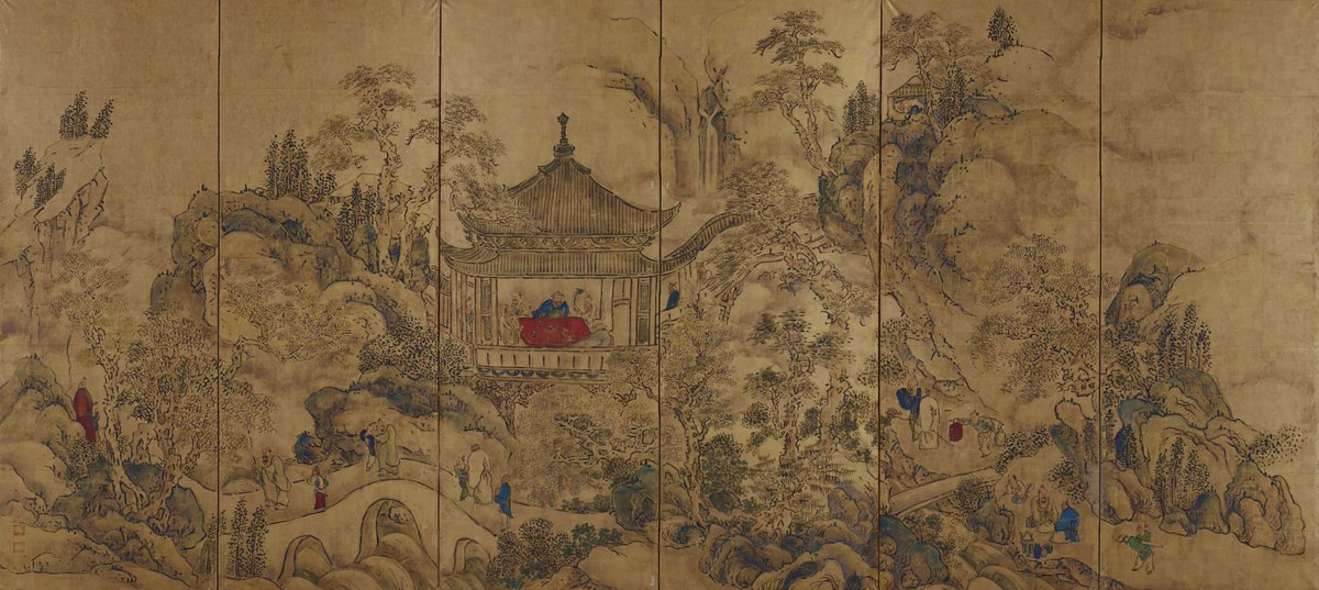 S. WAKALISHI 風景画 1968年制作 Kano Sansetsu / Landscape | 古美術瀬戸