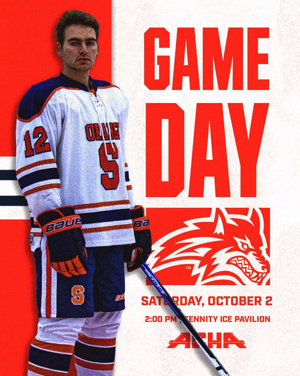 syracusehockey's tweet photo. New day. New opportunity.

⏰ 2:00 pm
📍 Tennity Ice Pavilion
📺 SU Hockey Network

#FO𝗖𝗨𝗦𝗘D 🍊 https://t.co/10rSn6pHnt
