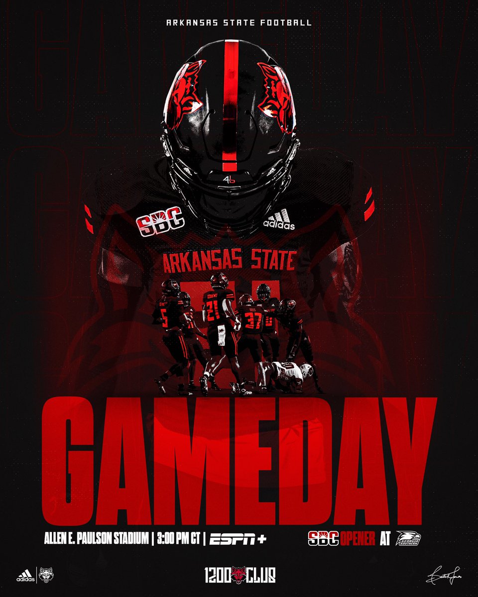 AStateFB's tweet photo. Season Starts Today… GAMEDAY‼️🐺

📍Allen E. Paulson Stadium
📺 ESPN+
⏰3:00 PM CT

#WolvesUp x #ADifferentBreed https://t.co/CijYPBW21J