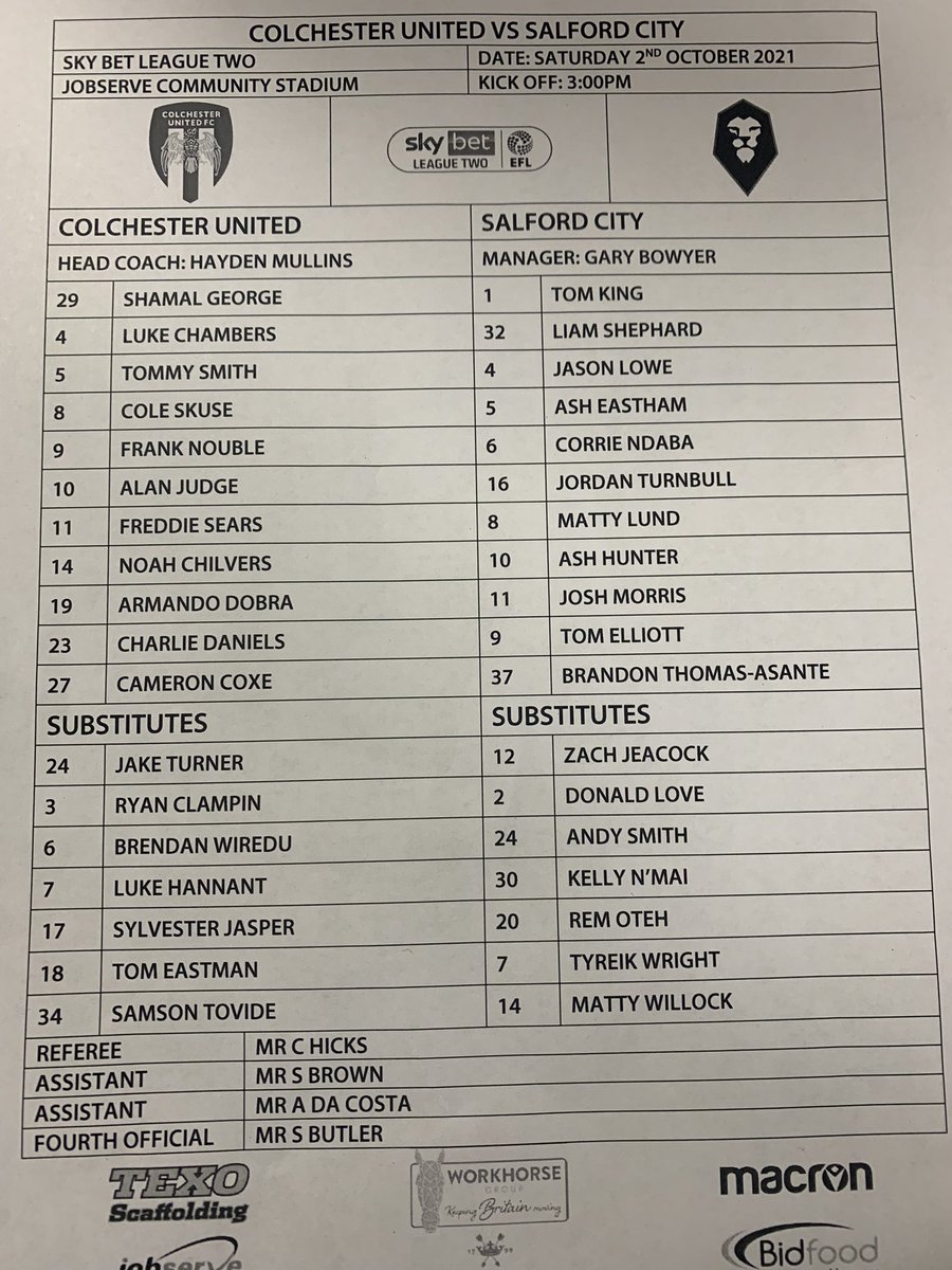 Dan_Fletcher10's tweet photo. โฝ๏ธ At the Colchester Community Stadium this afternoon for Colchester v Salford, ๐ #JoshMorris @integralsportsm โฝ๏ธ https://t.co/NdTzEe1YJV