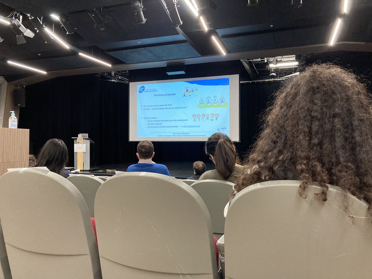 Portes ouvertes au Cimf aujourd’hui. Accueil des visiteurs à l’auditorium et visite des locaux, échange avec les enseignants pour permettre à nos futurs élèves de découvrir la richesse  de notre enseignement. <a href="/aefeinfo/">AEFE</a> <a href="/CiMariedeFrance/">Collège international Marie de France</a>