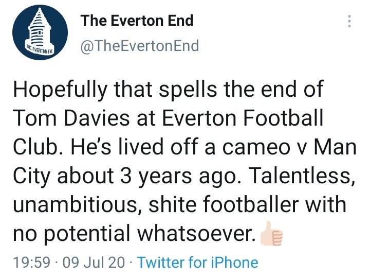 TonyDefc's tweet photo. @TheEvertonEnd And this says a lot about you. https://t.co/kQ3sby2wFC
