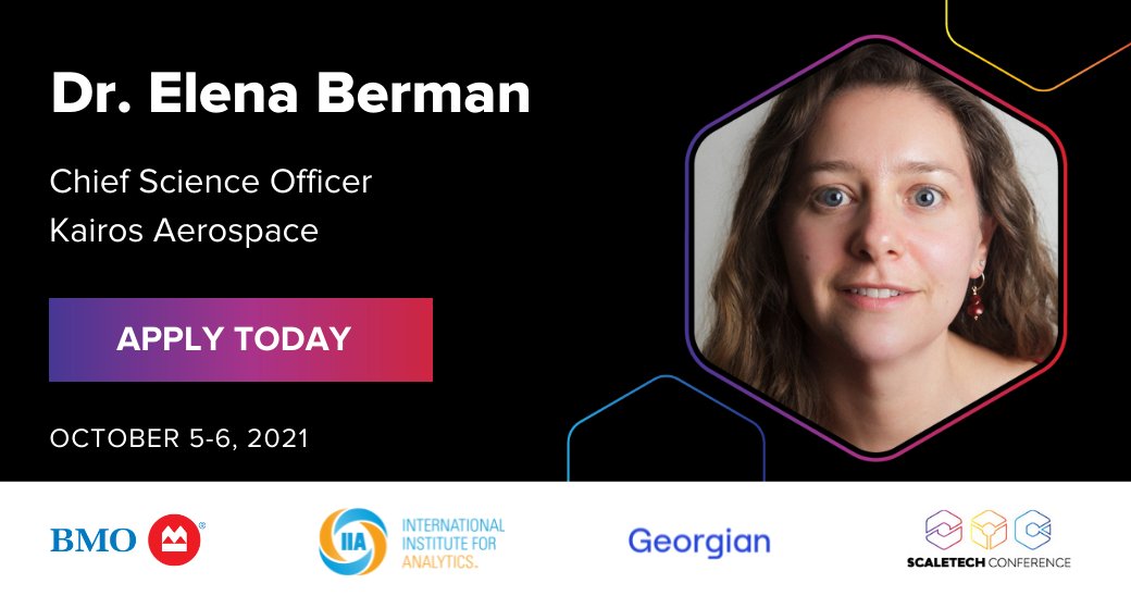 We're excited to have Dr. Elena Berman, <a href="/KairosAerospace/">Kairos Aerospace</a> CSO, as a keynote speaker for Scaletech Day 1! In 2020, Kairos' hyperspectral data-enabled oil and natural gas companies to eliminate 14.4 BILLION cubic feet of methane emissions.

Secure your spot👇
gptrs.vc/3A51ZIi