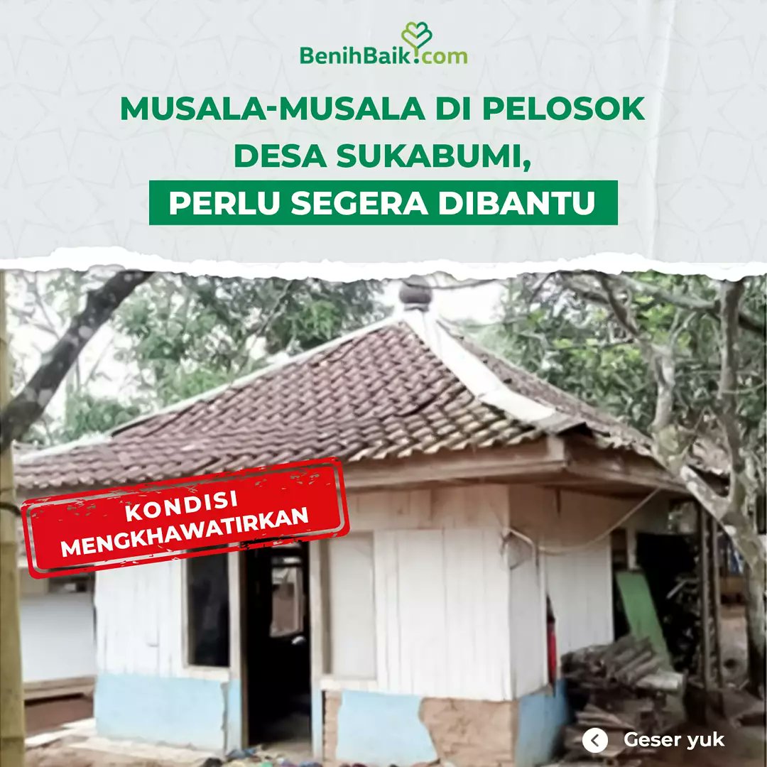 #THREAD Musala-musala yang ada di pelosok Sukabumi kondisinya mengkhawatirkan