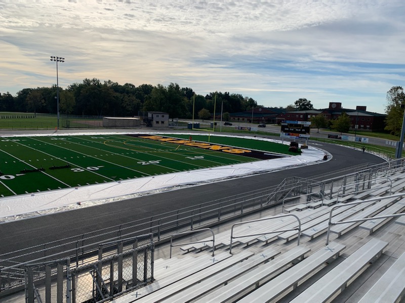 Final preparations for the TopCoat of the track!