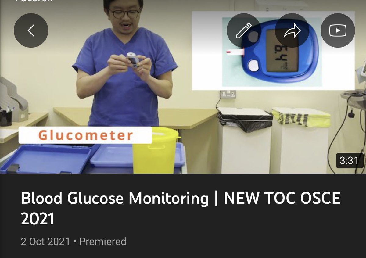 emerdiegoRN's tweet photo. Blood Glucose Monitoring | NEW TOC OSCE 2021 https://t.co/7VLNM67LLr #newtoc #osce #bm @KelvinGeraldDG https://t.co/kEiFdIo71m