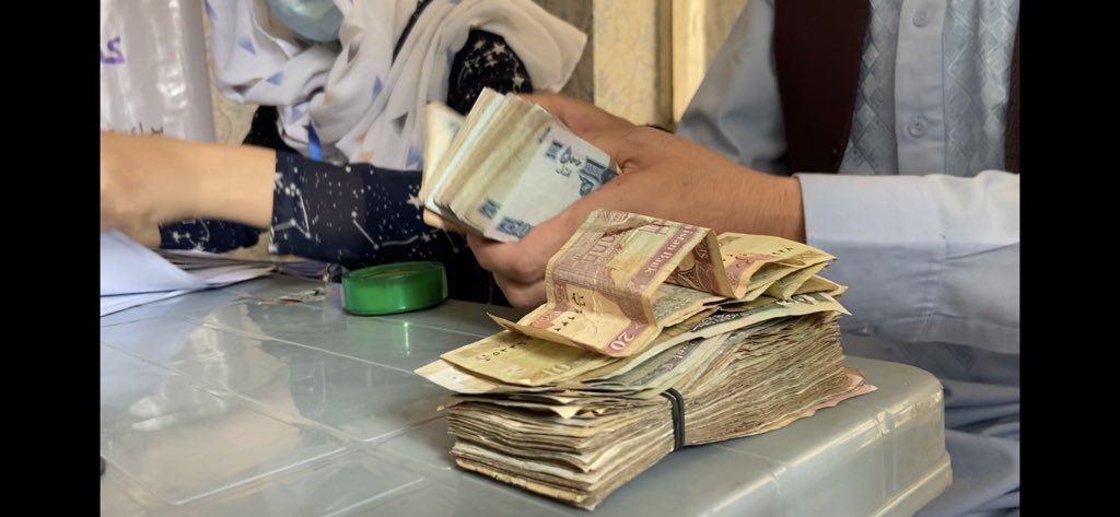 Cash distribution, Kabul PD1. #necdo #wfp #afghanistan