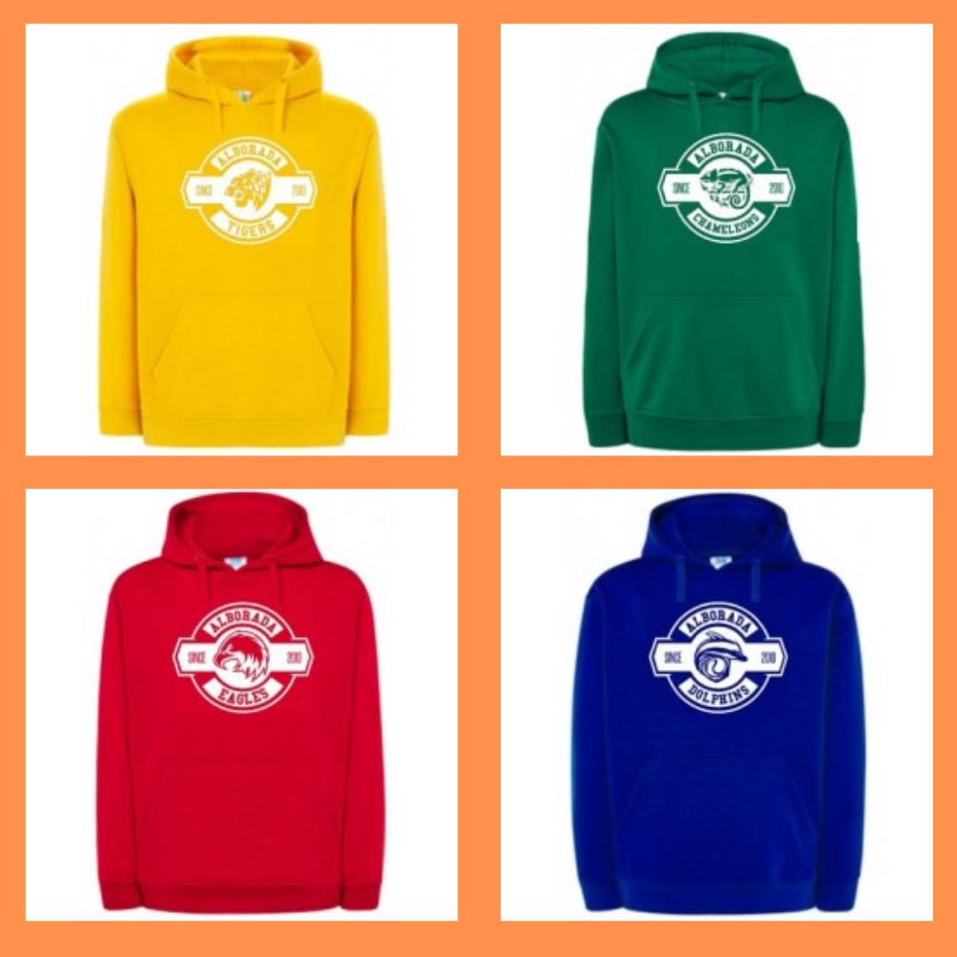 AlboradaColegio's tweet photo. 🐯🦅🦎🐬 ¡Comienza un nuevo curso!
No te quedes sin la sudadera y la camiseta de tu House.
✔️Camisetas 10€.
✔️Sudaderas 20€.
Entra en nuestra tienda para comprarla:
👉🏻 https://t.co/sW7VR2STHr

#HousesAlborada #FamiliaAlborada https://t.co/4YLvsfCYXA