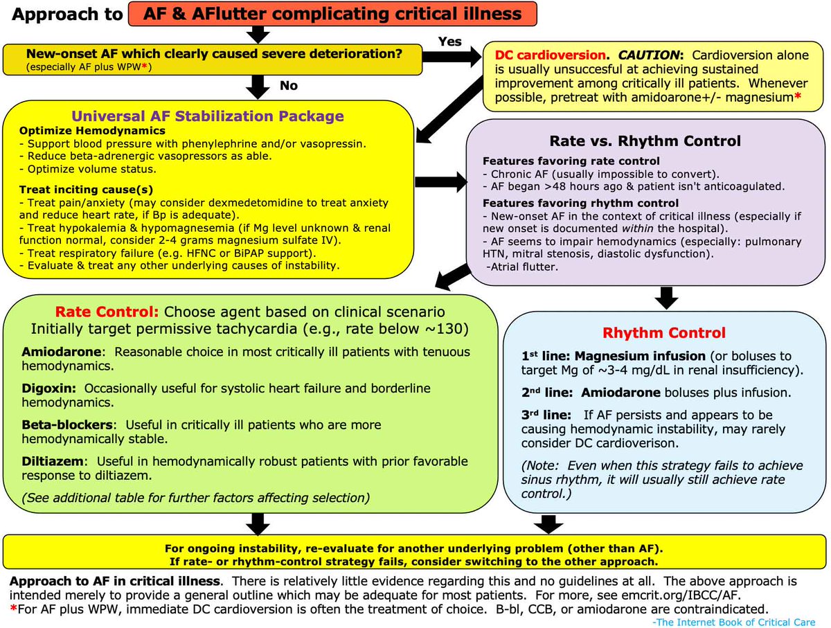 ASanchez_PS's tweet photo. An approach to AFib in the ICU - very handy! @PulmCrit  https://t.co/Y5nmhYZFfa https://t.co/s4kb3oVuu9