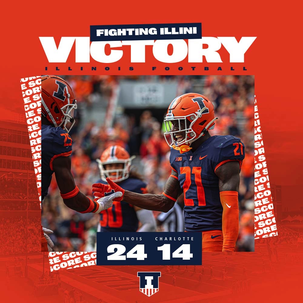 IlliniFootball's tweet photo. #ILLINI WIN! https://t.co/ykZhV37CcD