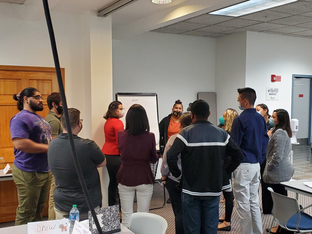 ACP_Region19's tweet photo. TPCP Cohort 43 collaborates to learn about their different personality styles, their strengths, and what they appreciate about others' personality styles. #teacherprep #teacherlife #WeR19 @Liz_C_Bonilla #togetherwelearnbetter @Teresa_Hinojos @ESCRegion19 https://t.co/ULZH0Vx3vL