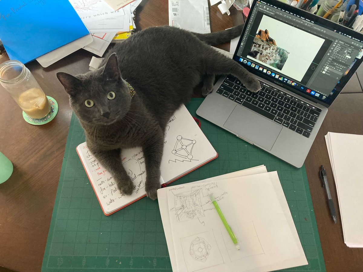 EUpde's tweet photo. 21 hours into #ldjam and we're making fantastic progress, but then half our team encountered the cat bully mini boss. https://t.co/d2m0bM6kXH