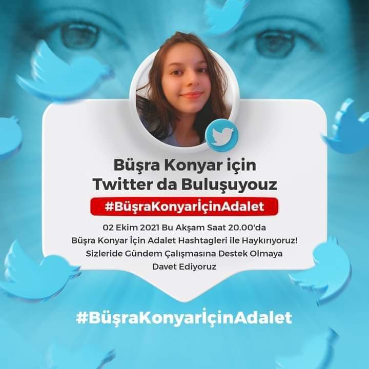 Kakullukiz's tweet photo. En azından bir rt rica ediyorum 🙏

#BüşraKonyarİçinAdalet https://t.co/JCvHUvSDHz