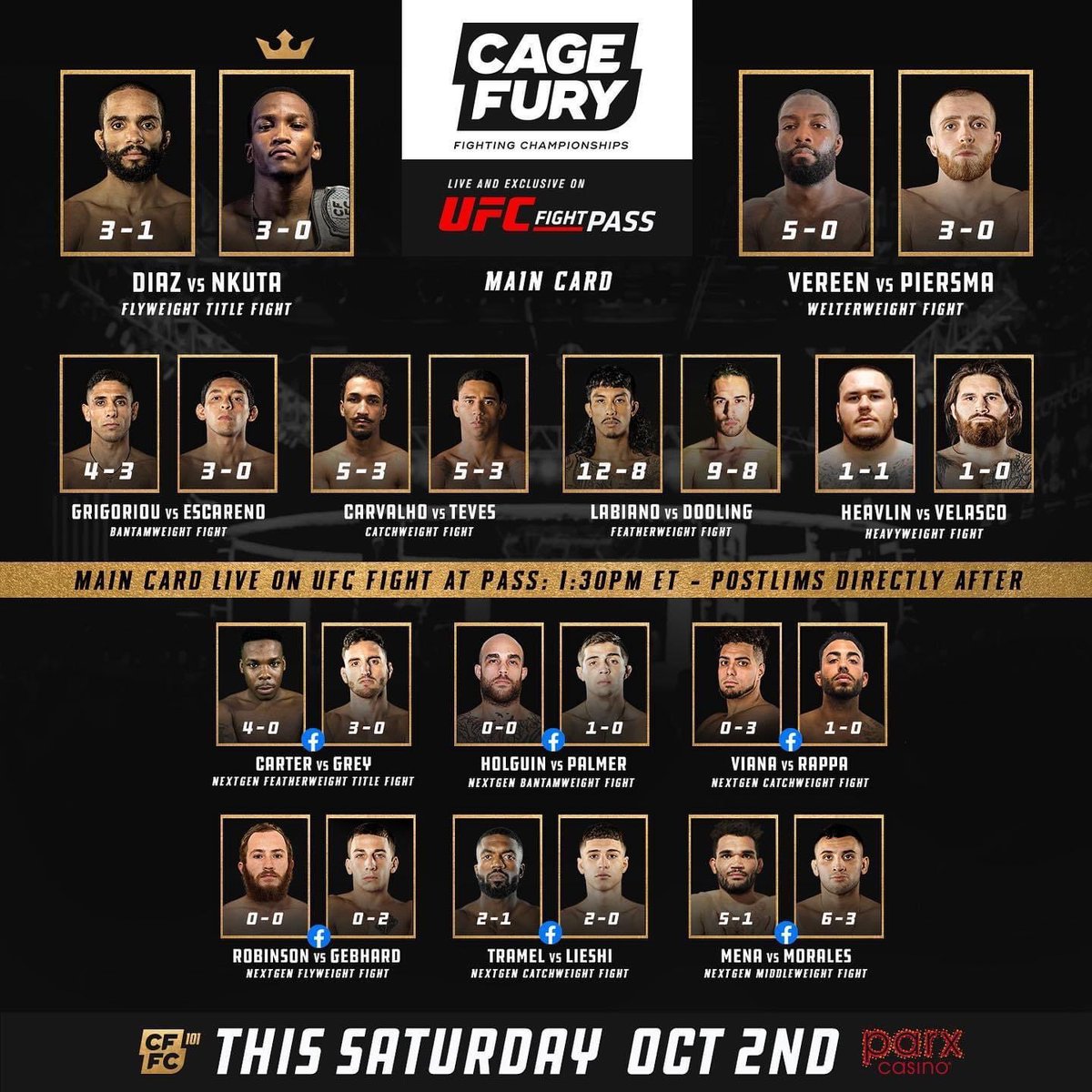 UFC_CA's tweet photo. Don't want to wait for #UFCVegas38??
#CFFC101 AND #CW129 are both live right now on @UFCFightPass!! https://t.co/Z4ahRSS3Vd