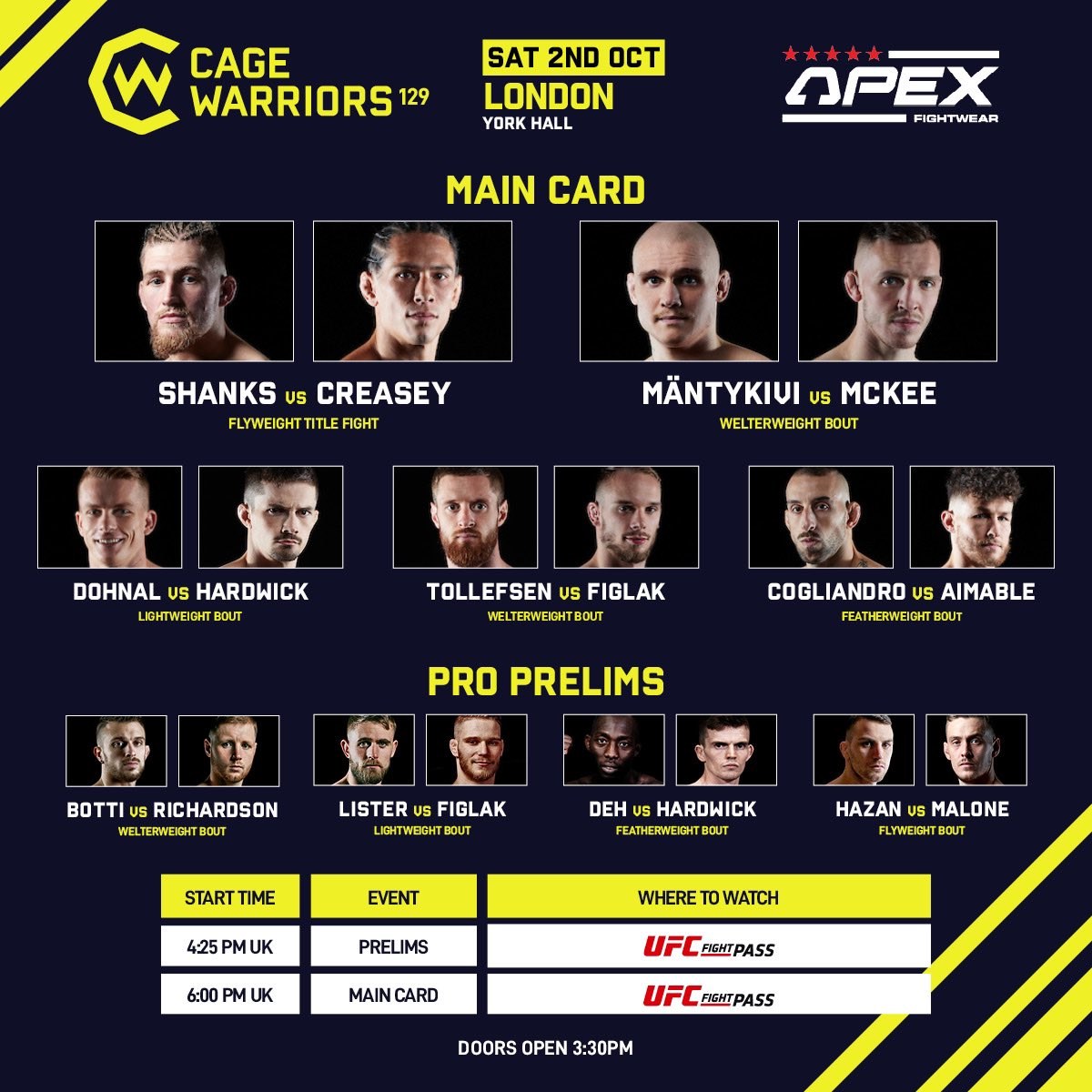 UFC_CA's tweet photo. Don't want to wait for #UFCVegas38??
#CFFC101 AND #CW129 are both live right now on @UFCFightPass!! https://t.co/Z4ahRSS3Vd
