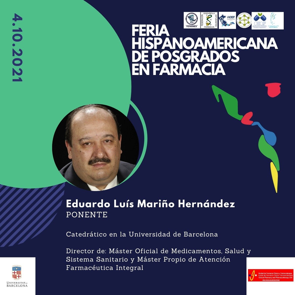 FEEF_SPAIN's tweet photo. 🔊 ¡¡EL LUNES ES NUESTRO TURNO!! 

👨‍🔬👩‍🔬👨‍🔬Tres grandes representantes de sectores de la farmacia diferentes darán comienzo a este Congreso Hispanoamericano.🌎🌍😍

📌 ¡¡Apúntate en el link de nuestra bio!! https://t.co/33CCIkzhV4