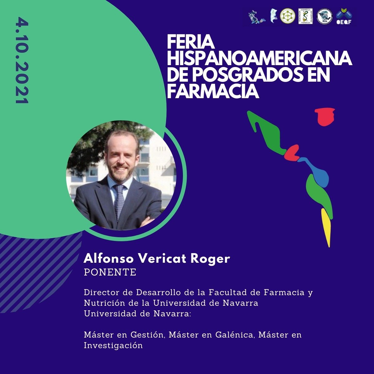 🔊 ¡¡EL LUNES ES NUESTRO TURNO!! 

👨‍🔬👩‍🔬👨‍🔬Tres grandes representantes de sectores de la farmacia diferentes darán comienzo a este Congreso Hispanoamericano.🌎🌍😍

📌 ¡¡Apúntate en el link de nuestra bio!!