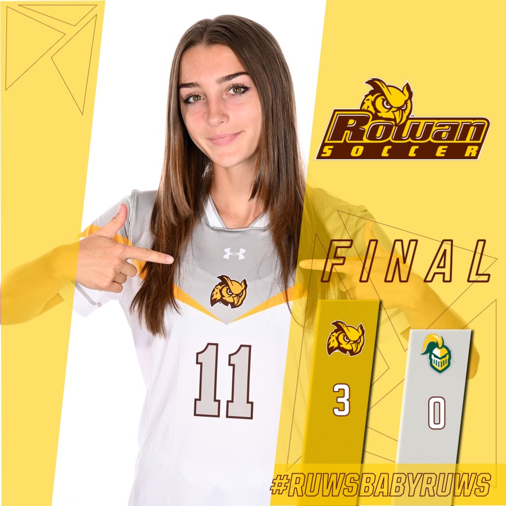 RowanWSoccer's tweet photo. Back in the win column with goals by Jill Jankowski, Gabby Dean &amp; Emma DeMaise. Bristol Pizzuto with the shutout! #OnToTheNextOne

#RUWS #ProfPride #ProfNation #RUWSbabyRUWS https://t.co/d6M910sw7i