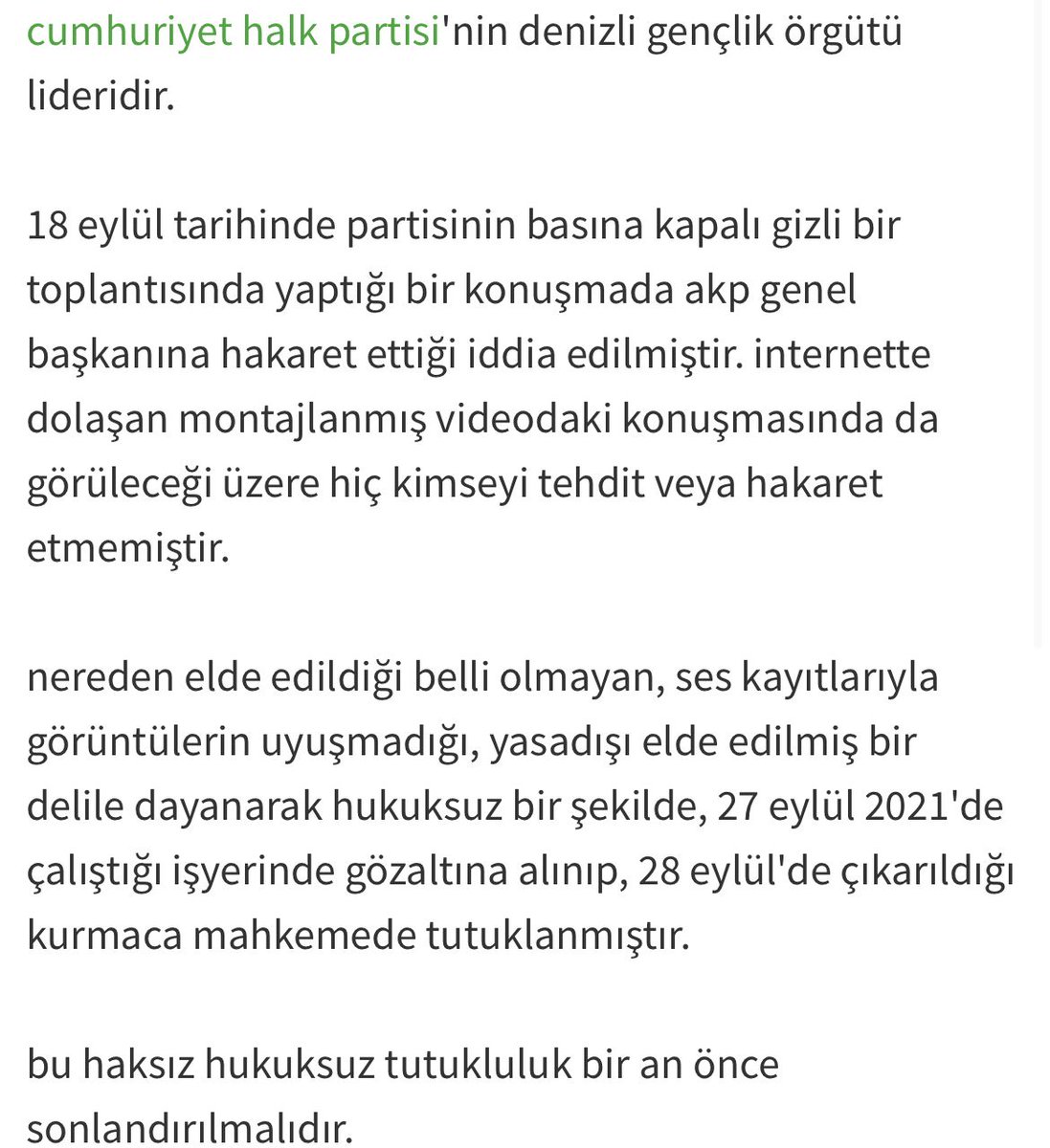 #Tugay5GündürTutuklu 
<a href="/DevriminRengii/">Tugay Odabaşıoğlu</a>