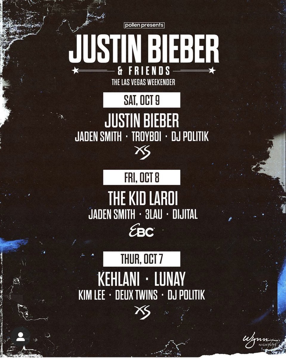 OfficialKimlee's tweet photo. Justin Bieber and Friends!! 
Catch me Thursday, October 7th at XS!! 

Grab your tickets now at 

https://t.co/a0uIQ2TuEo https://t.co/9lpWxsHyi6