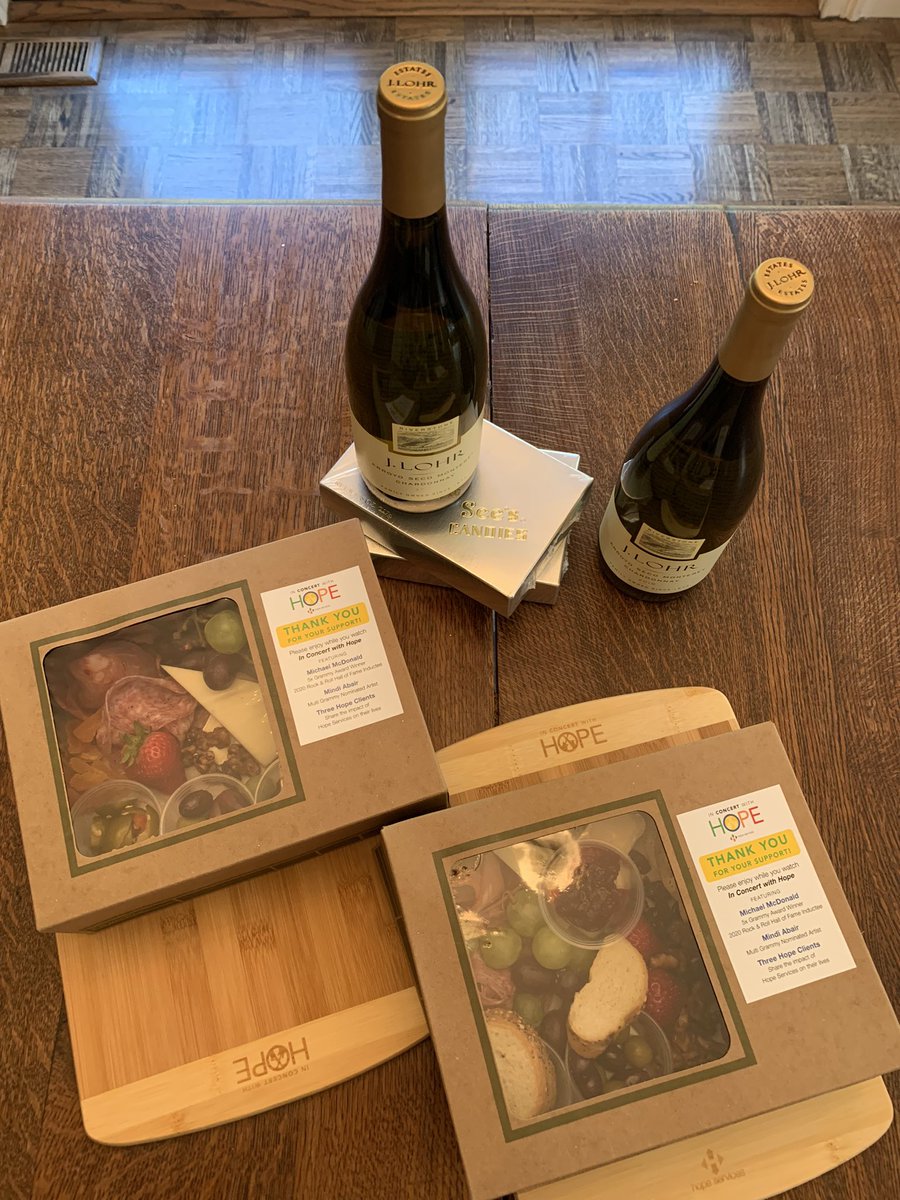 lancelewnbc's tweet photo. I’m on board! #ConcertofHope featuring @MichaelMcDonald, @MindiAbair in the comfort of your home with your personalize charcuterie board, @JLohrWines &amp;  @seescandies Sharing the impact &amp; transforming lives with hope. @hopeservices https://t.co/x3JzvY1FvM