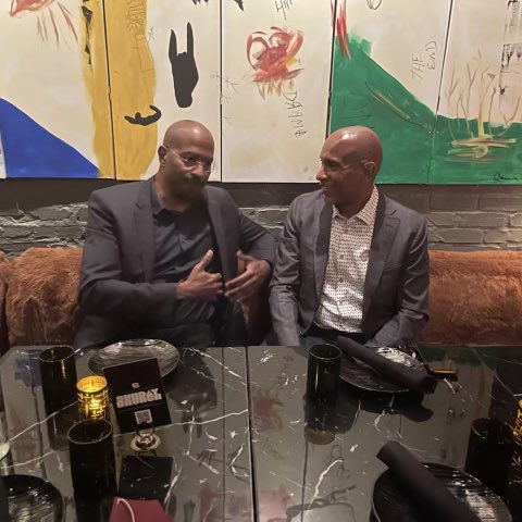 opconnect_ev's tweet photo. Our CEO Dexter Turner enjoyed the opportunity to talk with @VanJones68 about what we’re doing at OpConnect at Dream Corps dinner #BlackFutureWeekend https://t.co/DySdzdoeU1