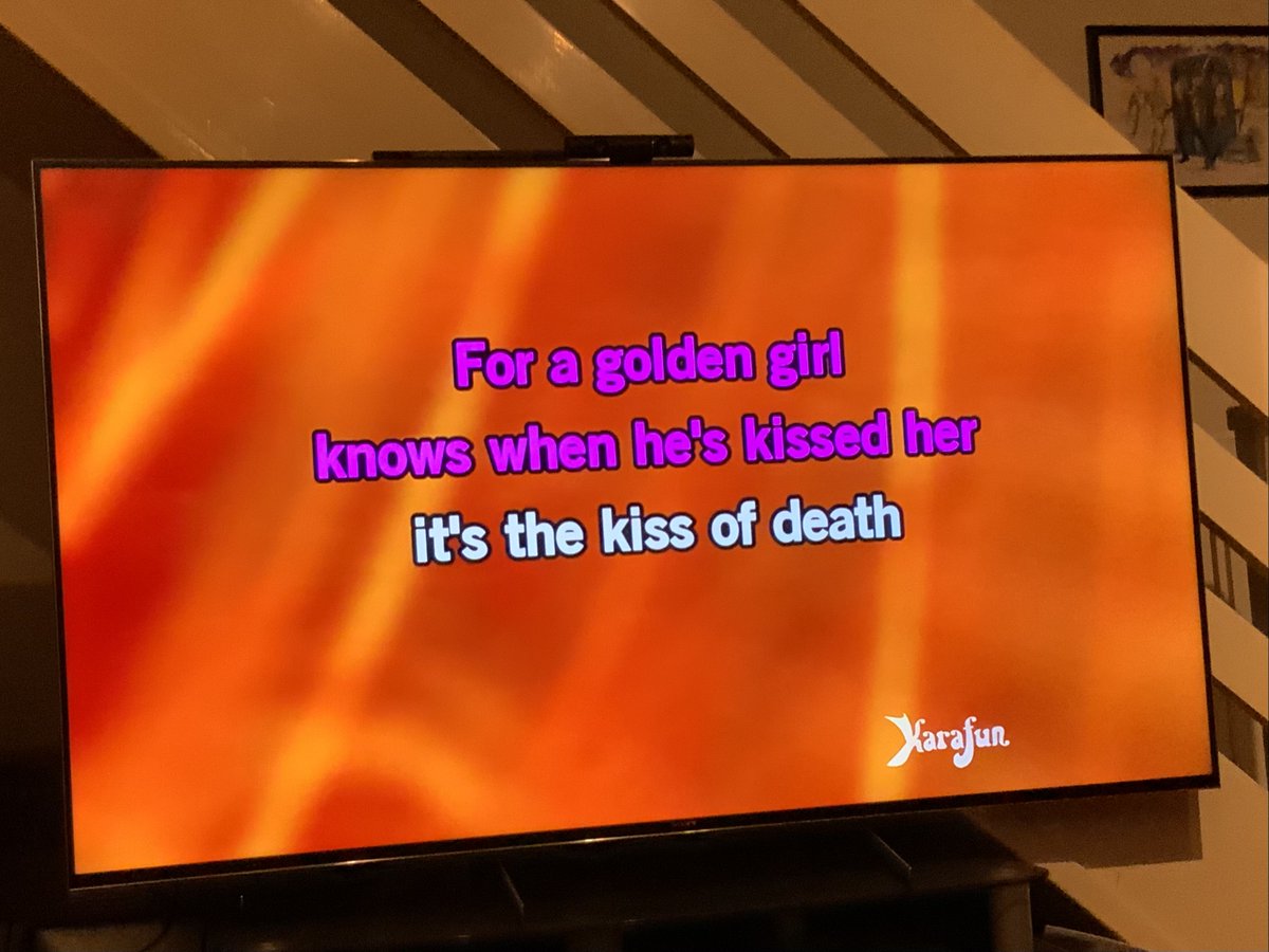 ellardent's tweet photo. It’s James Bond karaoke night in the Ellard-Green house… https://t.co/dxrQVTponK