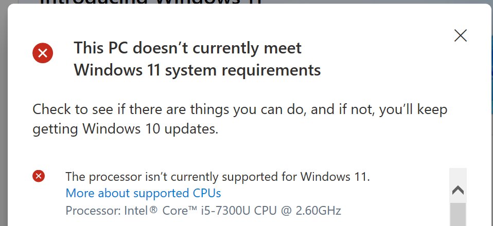 vishnuraki's tweet image. WHY Surface pro 5 is not supported for W11 ????
#MicrosoftSurfacePro5
#SurfacePro5
#Surface #Windows11 #Microsoft