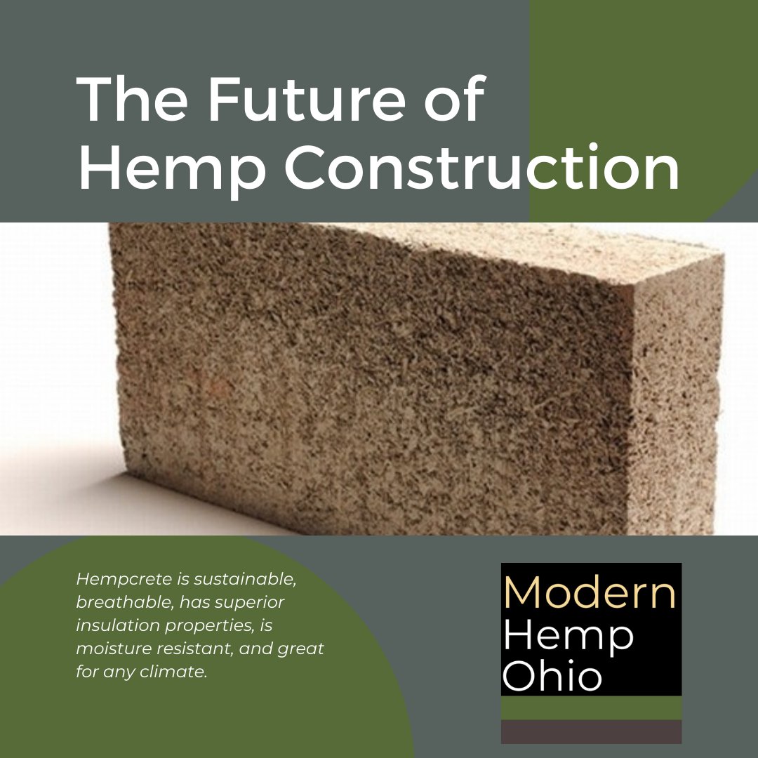 OhioModern's tweet photo. Hempcrete is durable and holds its shape when wet. It's pliable so it can be made into different shapes and used in molds. Hempcrete is non-toxic and sustainable. It allows walls of a building to b... https://t.co/yzoeR7YmUV
#ohiohemp #hempcrete #modernhempohio #hemped #hemplife https://t.co/HO66cDWiq0