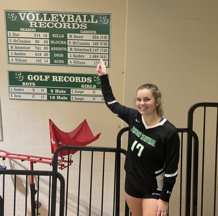 TCTIGERS's tweet image. Congrats Julia Sanders on breaking the Career Aces record with 172 and also on getting 2,000 Career Digs and beating her own record along the way-Tiger Nation is Very Proud of U!!!!!!!