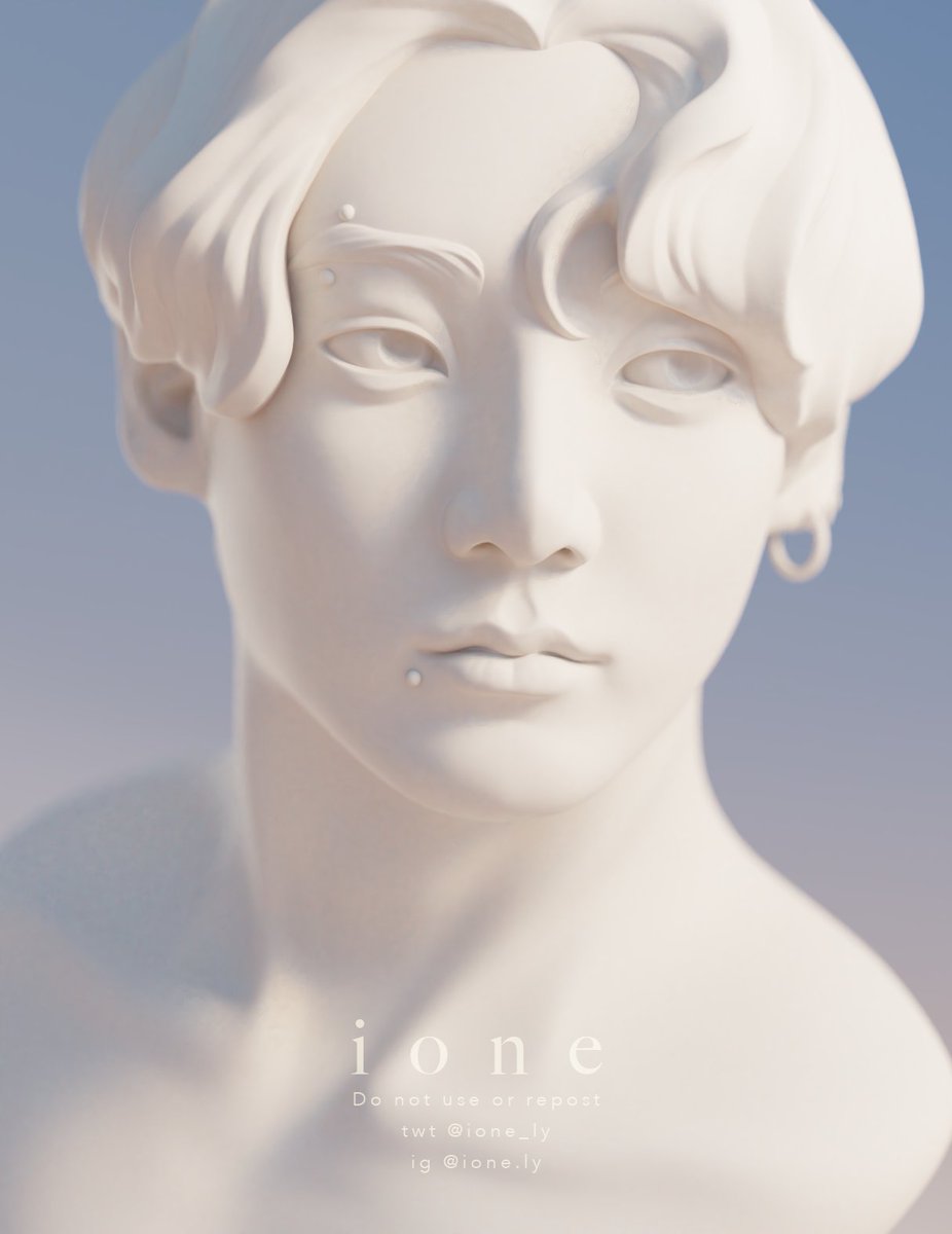 ok_ione's tweet photo. I updated my Jungkook bust ✨ #JUNGKOOK #btsfanart https://t.co/9hWi3mMfC0