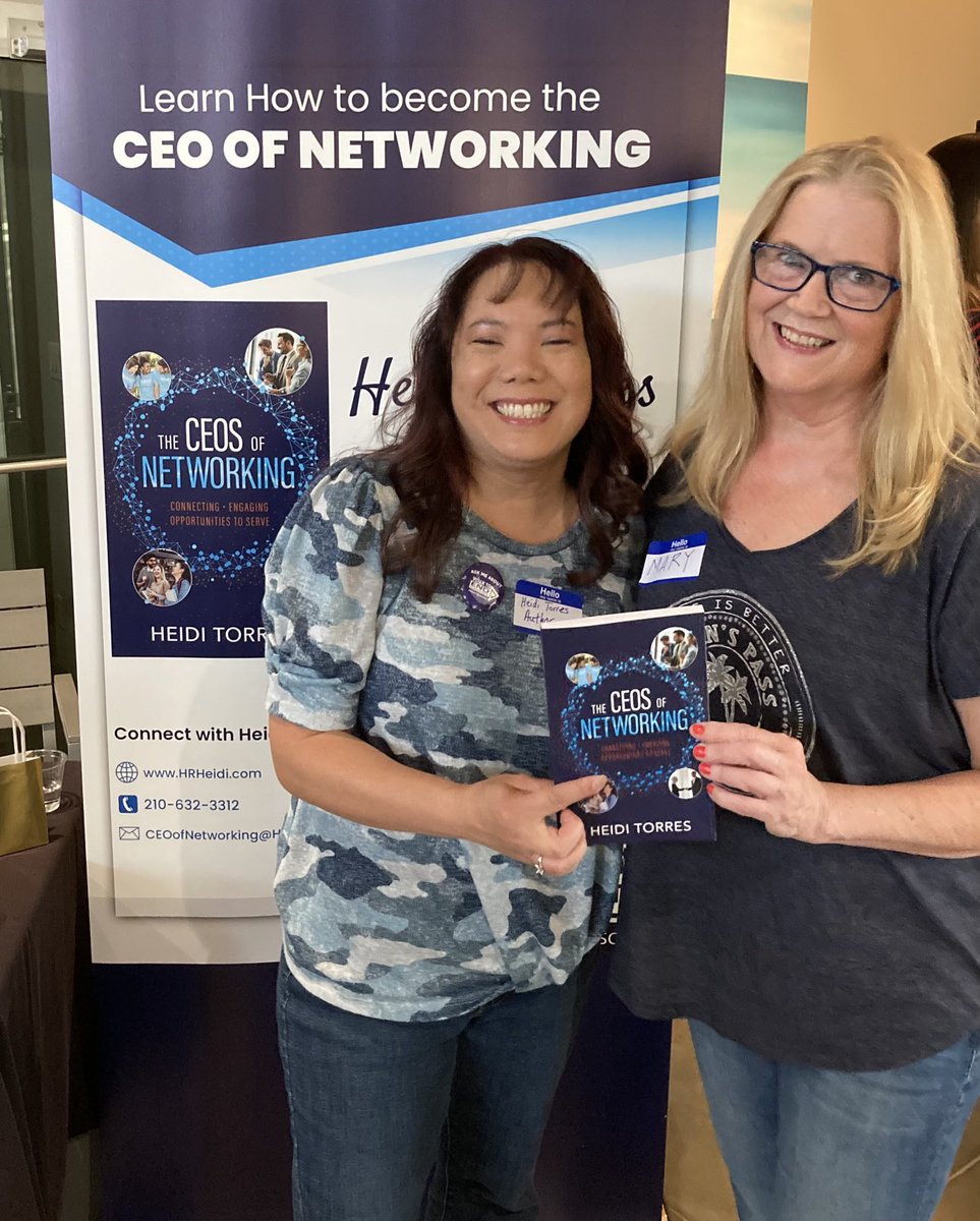 MBTConsultingHR's tweet photo. Great job Heidi!  I’m happy to be part of ⁦@Htorres37⁩ new book “The CEOS of Networking.” If you are in business, it’s a great read! https://t.co/XtUzfIvIJp