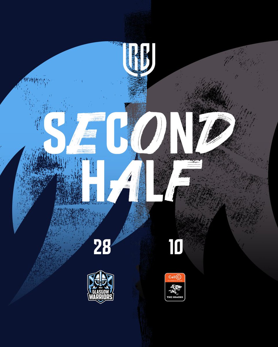 URCOfficial's tweet photo. The action resumes at Scotstoun Stadium!
@GlasgowWarriors 28-10 @SharksRugby
#URC | #GLASHA https://t.co/OFRjY81E0M