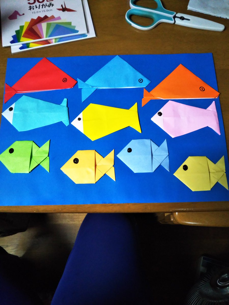 fukuda9423's tweet photo. #SIMPLEORIGAMI 
#お家時間
#魚達🐟 https://t.co/DJvQjfsvTq