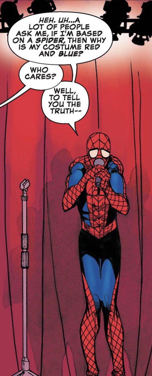 spider-man doing stand-up comedy