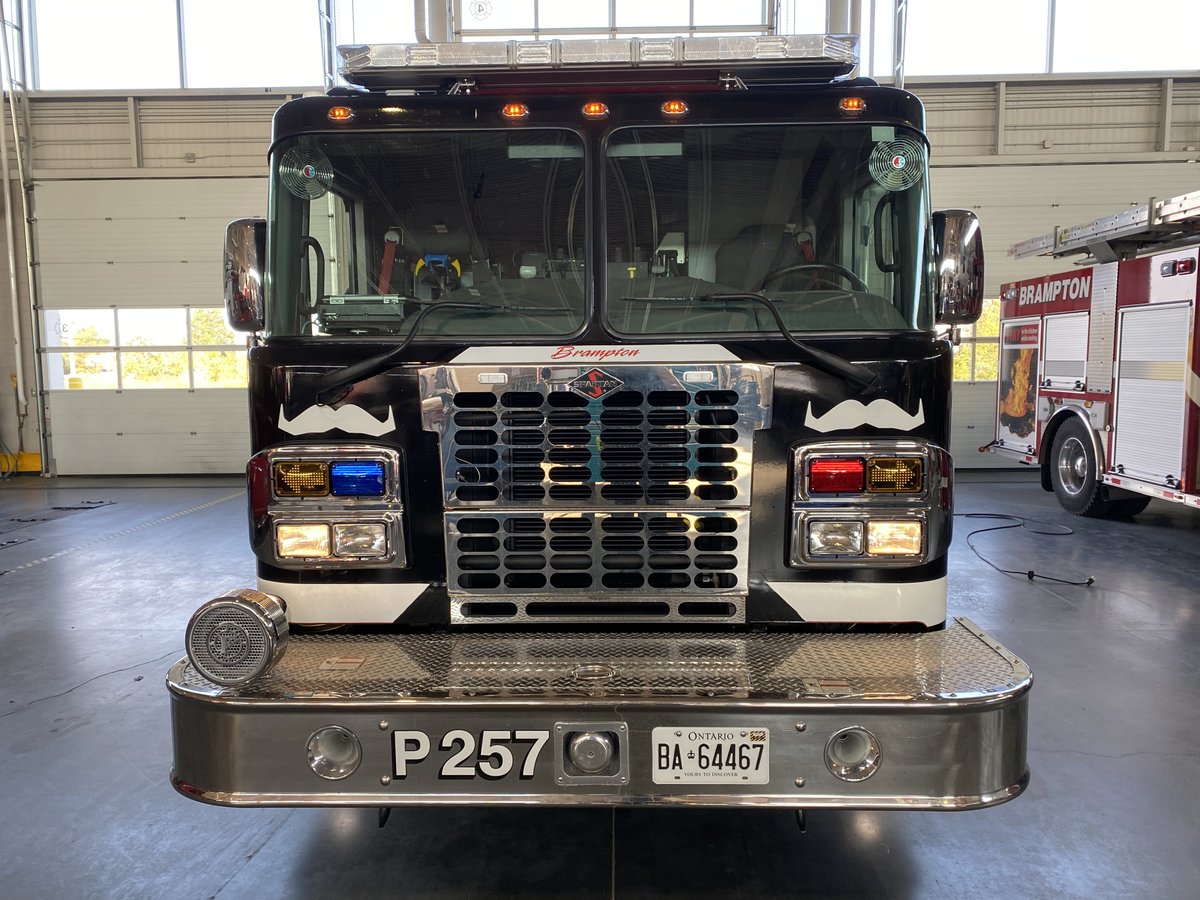 BPFFA1068's tweet image. Keep an eye out for our Movember themed wrapped truck as it hits the streets this week to protect the residents of Brampton. Stay tuned fo our fundraising initiatives in support off focusing on mens mental health and suicide prevention, prostate cancer and testicular cancer!
