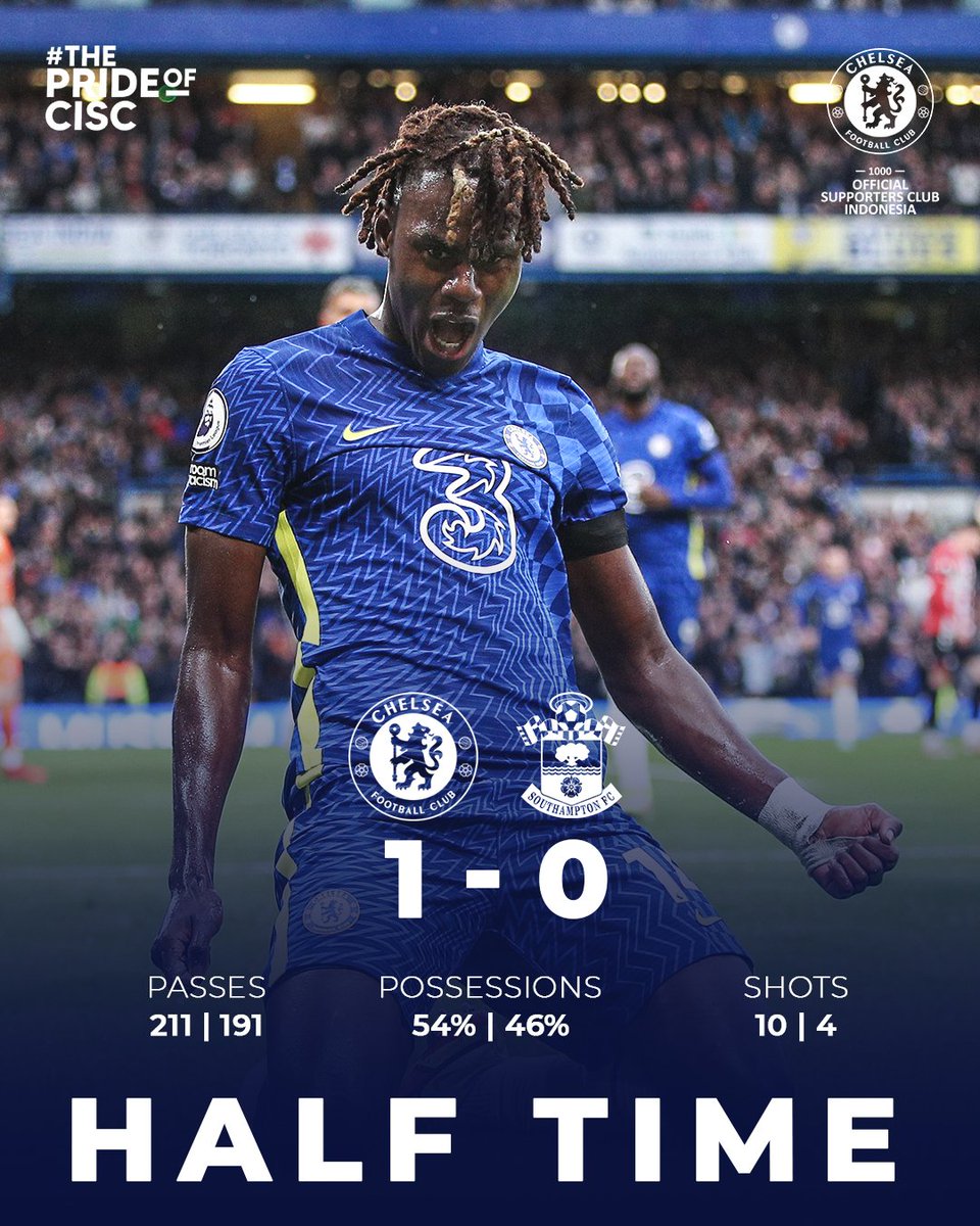 GoengNararaya12's tweet photo. Half Time
Chelsea 1 - 0 Southhampton

#CFC
#KTBFFH https://t.co/IKoA8o5yzg