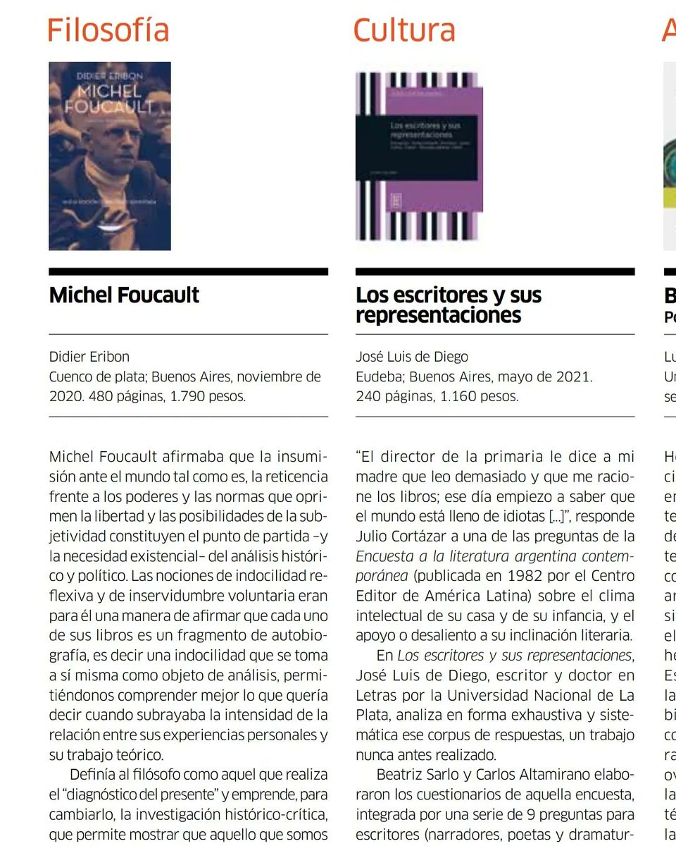 maroybin's tweet photo. “El director de la primaria le dice a mi madre que leo demasiado y que me racione los libros; ese día empiezo a saber que el mundo está lleno de idiotas [...]”, responde Julio Cortázar 
Mi reseña en @Monde_diplo de Los escritores y sus representaciones #Eudeba https://t.co/zj0mzqOOtU