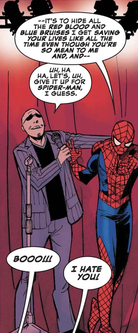 spider-man booed off stage