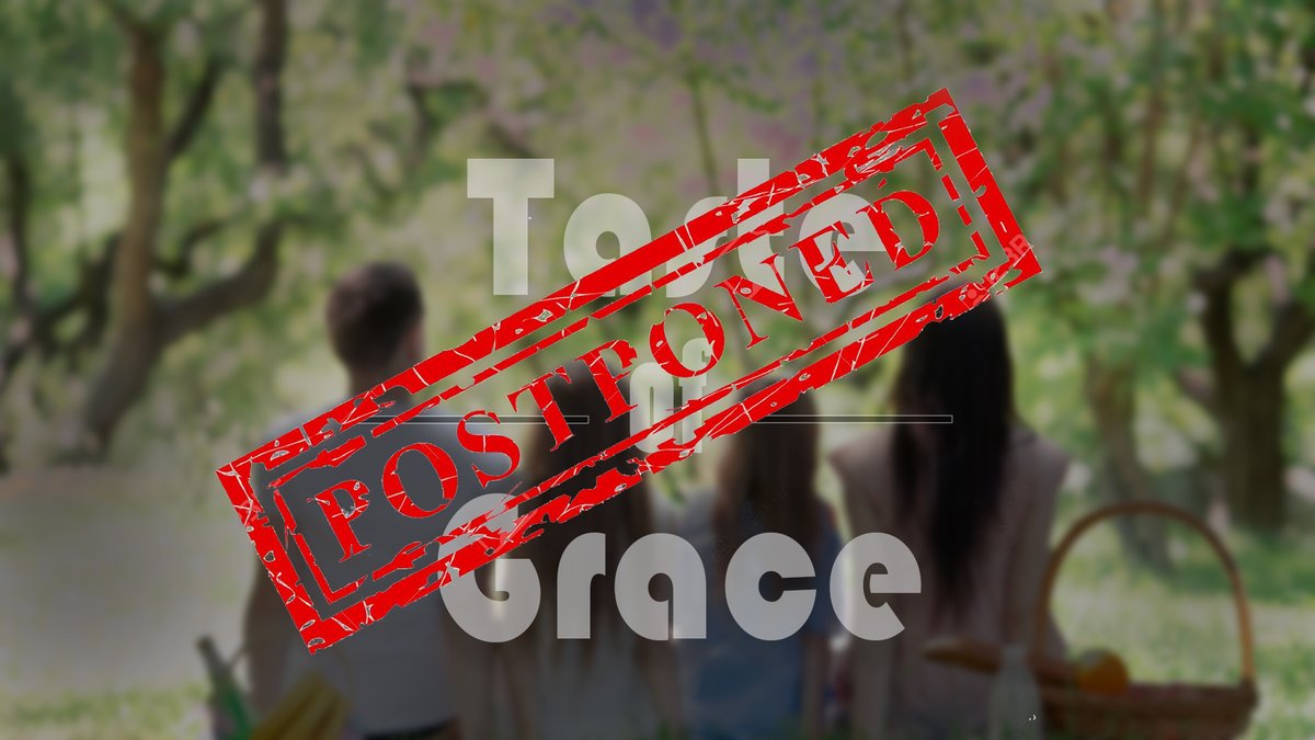 graceevan's tweet photo. Due to rain Taste of Grace is now Postponed till tomorrow October 3.

Everything will be  the same schedule.

Start time will be 4pm.

Make plans to come out tomorrow! https://t.co/rlyKbg0T08