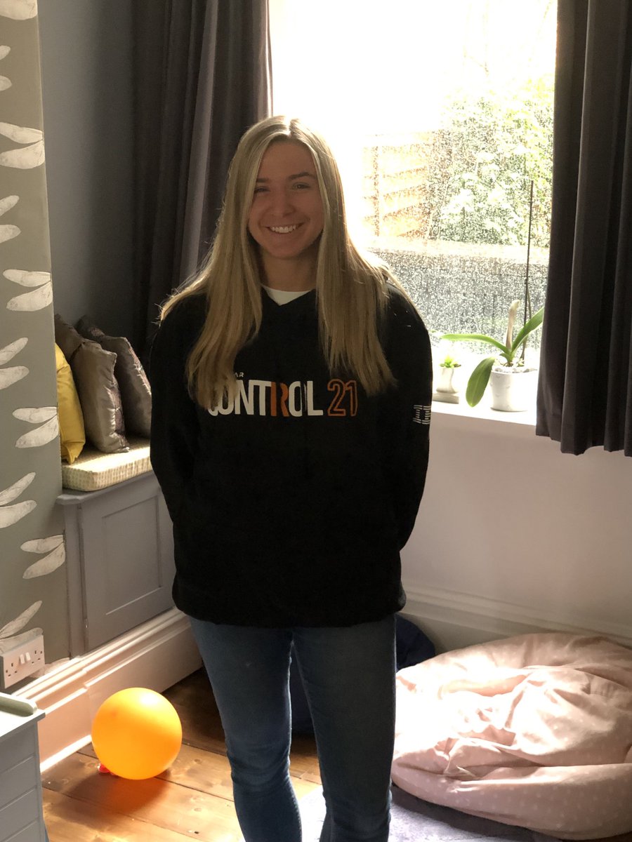 AndyBrown55's tweet photo. When your daughter ⁦@amzloux⁩ tries to rock your ⁦@PredatarHQ⁩ #Control21 hoody! There’s still time to register on the link below:

https://t.co/eBiHRg65ua https://t.co/BBlguCyMRF
