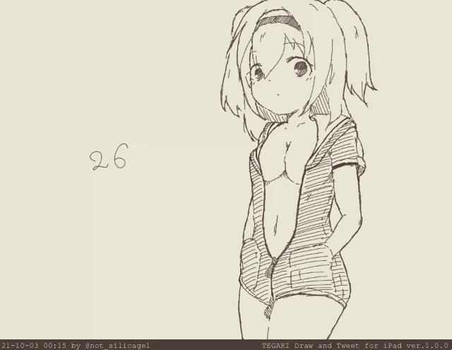 ニムちゃ

#艦これ版深夜の真剣お絵描き60分一本勝負
#艦これ版真剣お絵描き60分一本勝負_20211002
#伊26 #tegaki_dt 