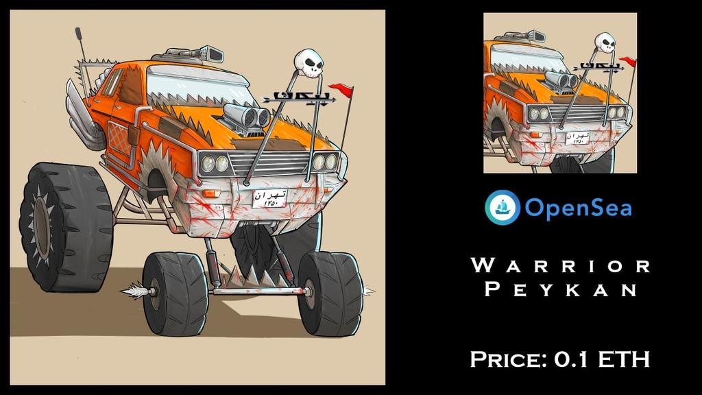 RamDesignn's tweet photo. β Warrior Peykan
Concept Design by Ram
β Available on @opensea
OpenSea link:
https://t.co/W3spvyRc4g
.
.
.
#opensea #NFT #NFTCommunity
#nftcollector #NFTdrop #nftart #fineart #conceptcar #NFTFriends #ramdesign https://t.co/mf2IhrIhKU