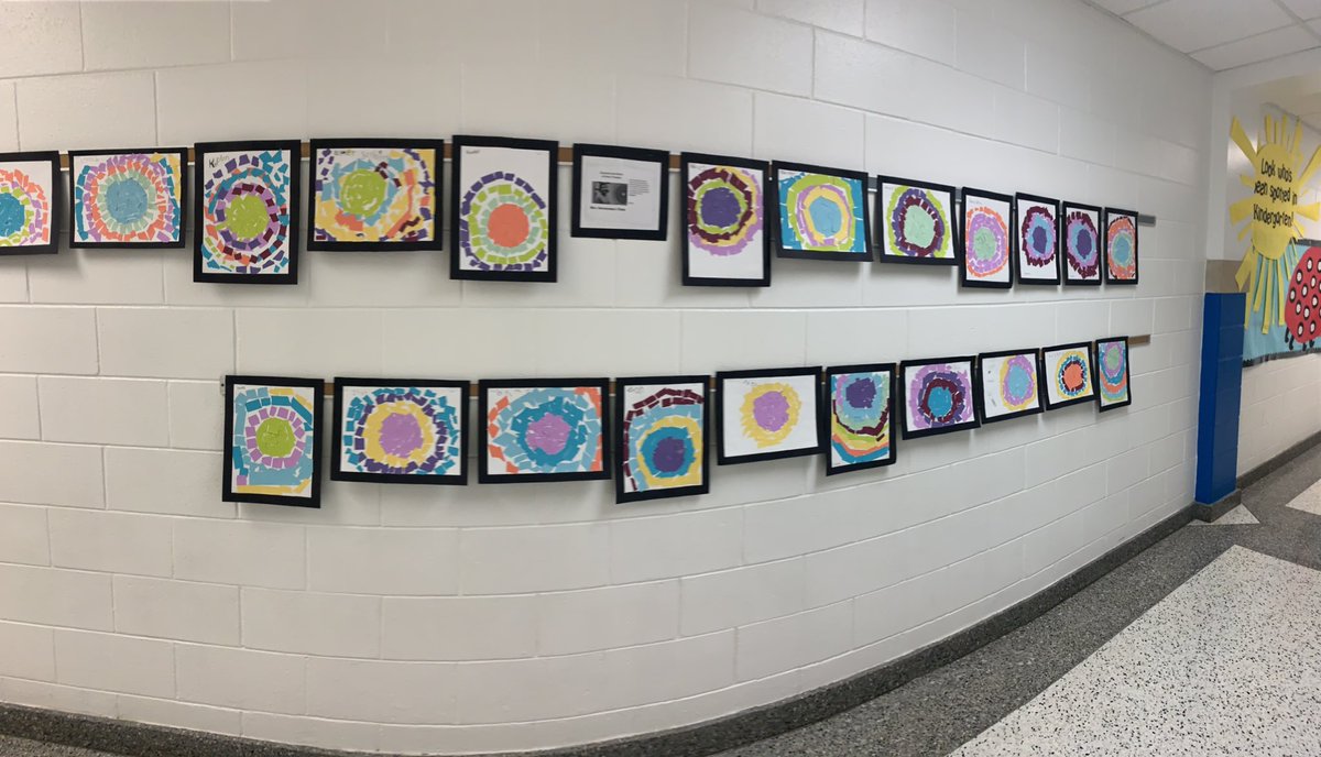 Mrs. Alther’s and Mrs. Hernandez’s Kindergarten classes enjoyed making their mosaic collages inspired by artist Alma Thomas.