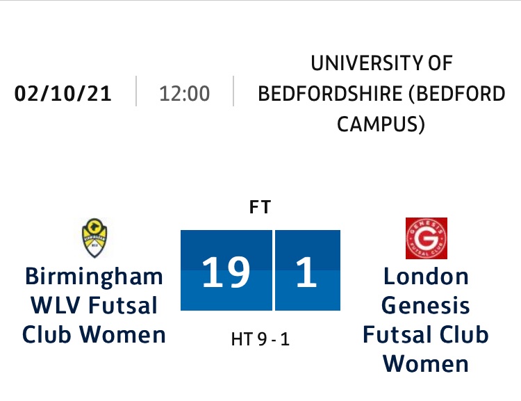 A dominant win to start the season, goals galore across the squad, on to next week!

<a href="/FA_NFS/">FA National Futsal Series</a> <a href="/wlv_sport/">WLV Sport</a> <a href="/Bhamfutsalclub/">BirminghamWLVFutsal</a>